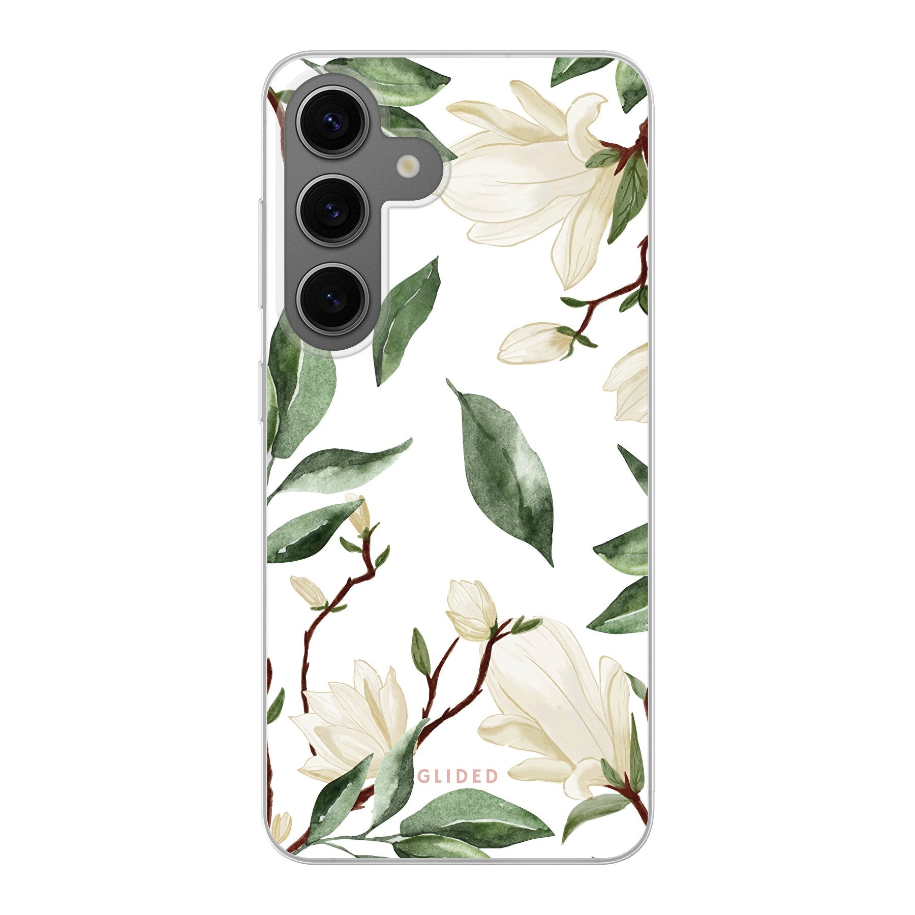 White Elegance - Samsung Galaxy S24 Handyhülle Soft case