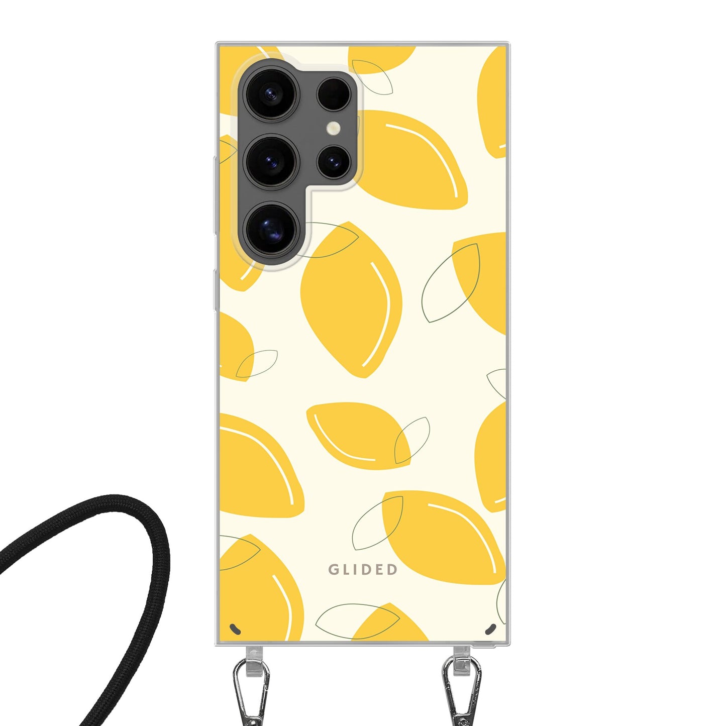 Abstract Lemon - Samsung Galaxy S24 Ultra - Crossbody case mit Band