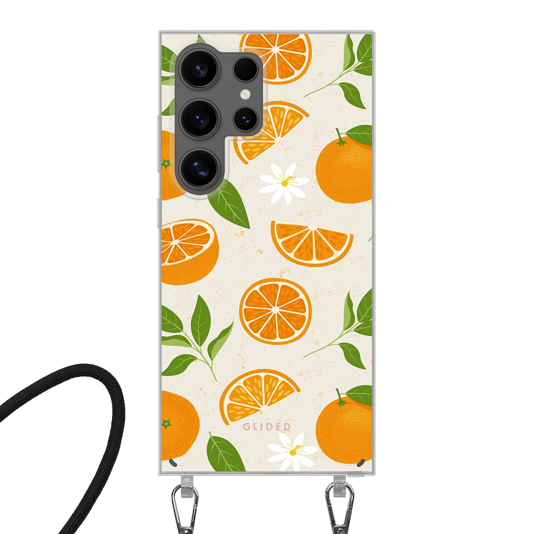 Tasty Orange - Samsung Galaxy S24 Ultra Handyhülle Crossbody case mit Band