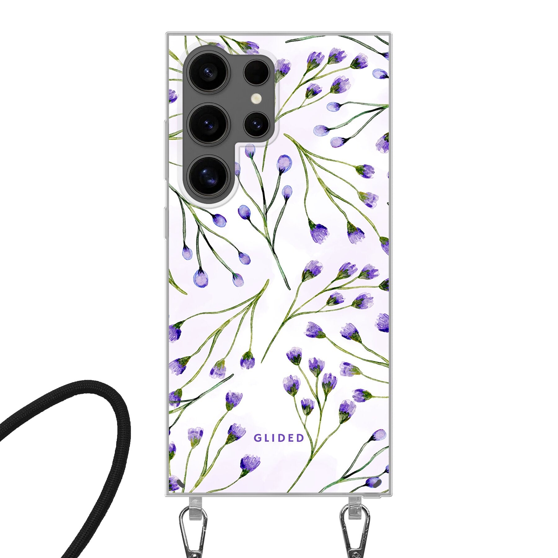 Violet Garden - Samsung Galaxy S24 Ultra Handyhülle Crossbody case mit Band