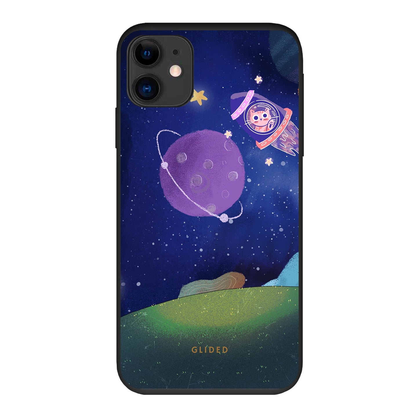 Galaxy Cat - iPhone 11 Handyhülle Biologisch Abbaubar