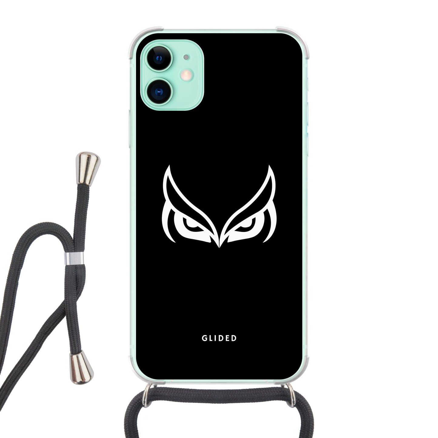 Dark owl - iPhone 11 Handyhülle Crossbody case mit Band