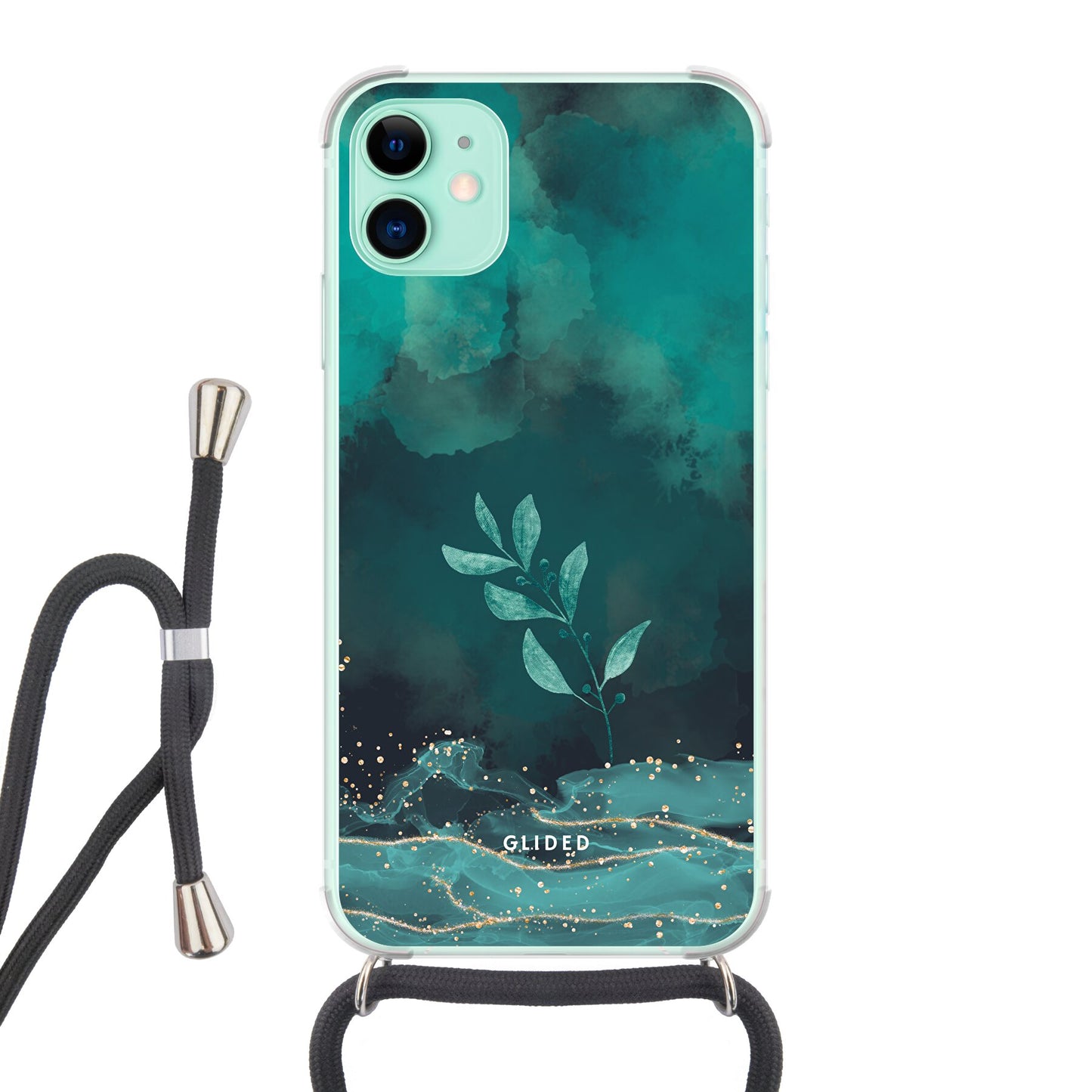 Mystic Bloom - iPhone 11 Handyhülle Crossbody case mit Band