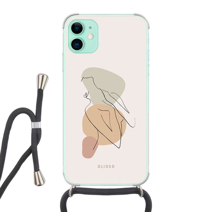 Woman Power - iPhone 11 Handyhülle Crossbody case mit Band