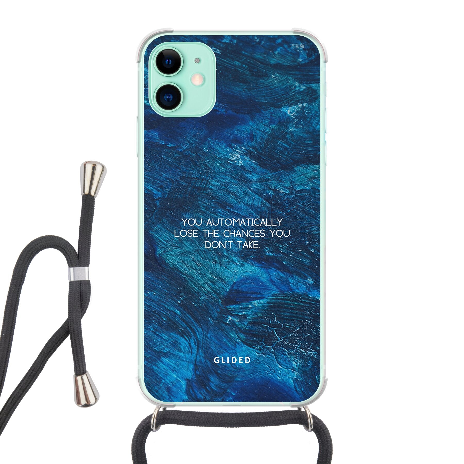 Chances - iPhone 11 Handyhülle Crossbody case mit Band