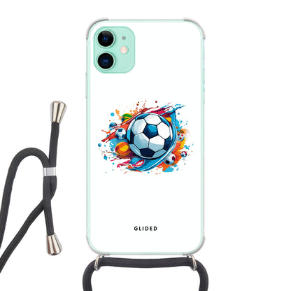 Football Passion - iPhone 11 Handyhülle Crossbody case mit Band