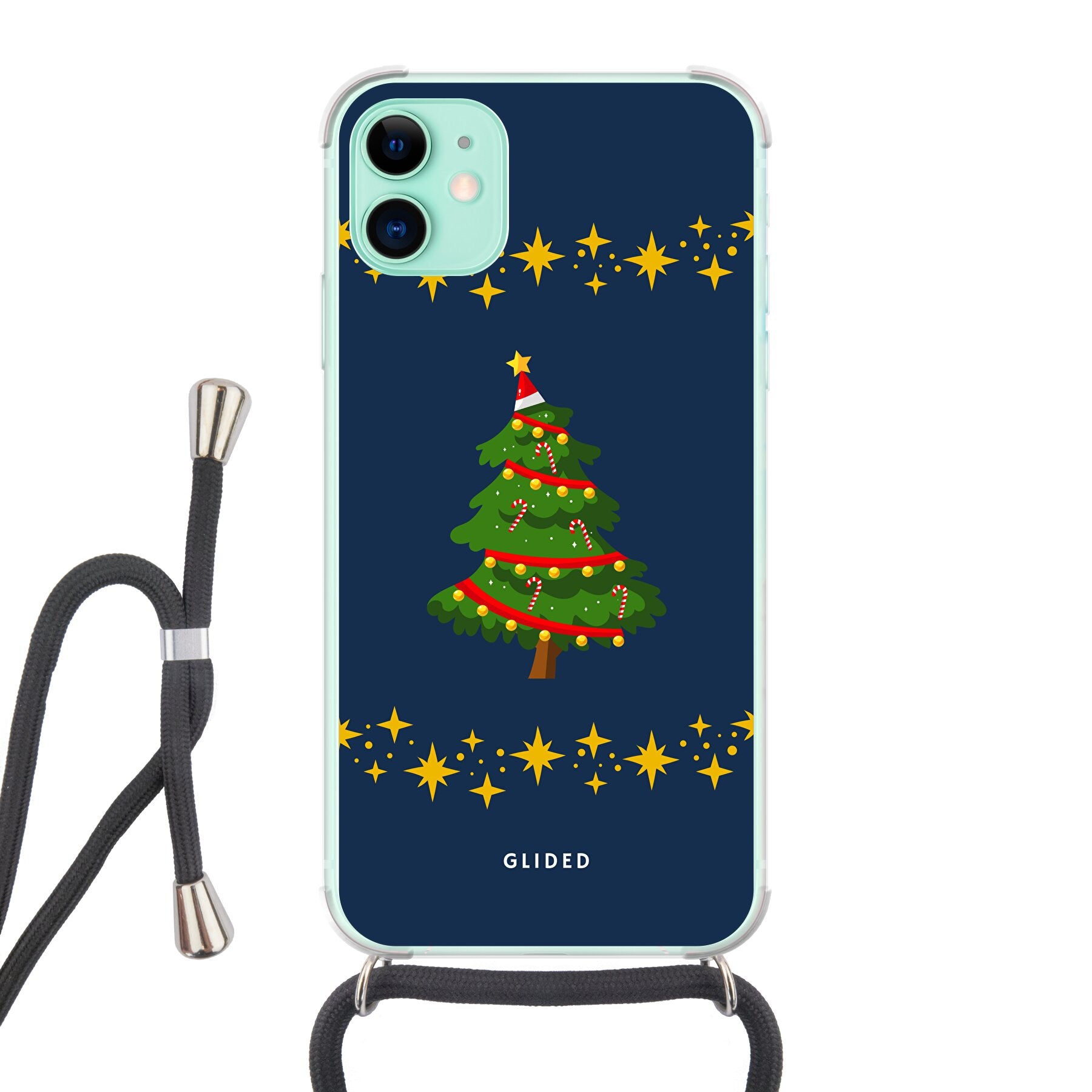 Christmas Tree - iPhone 11 Handyhülle Crossbody case mit Band