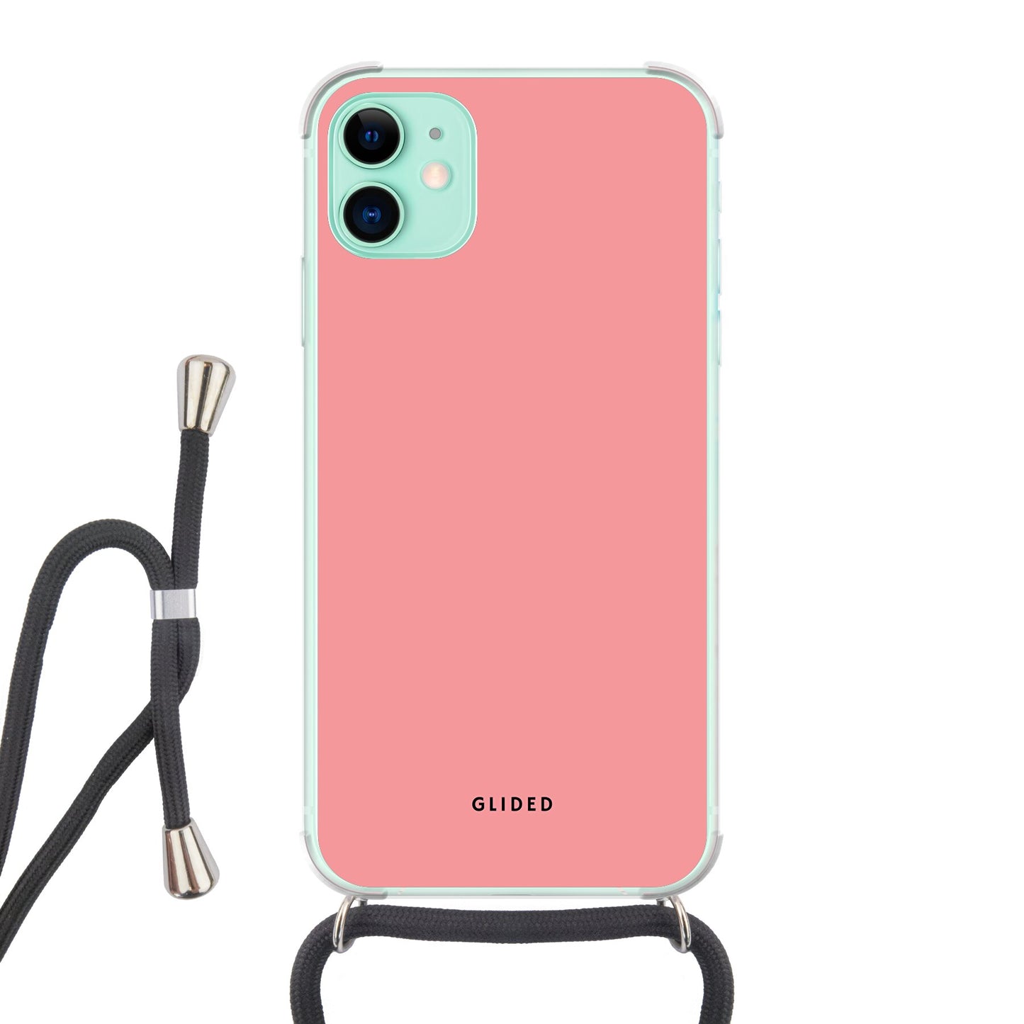 Blush Bloom - iPhone 11 Handyhülle Crossbody case mit Band