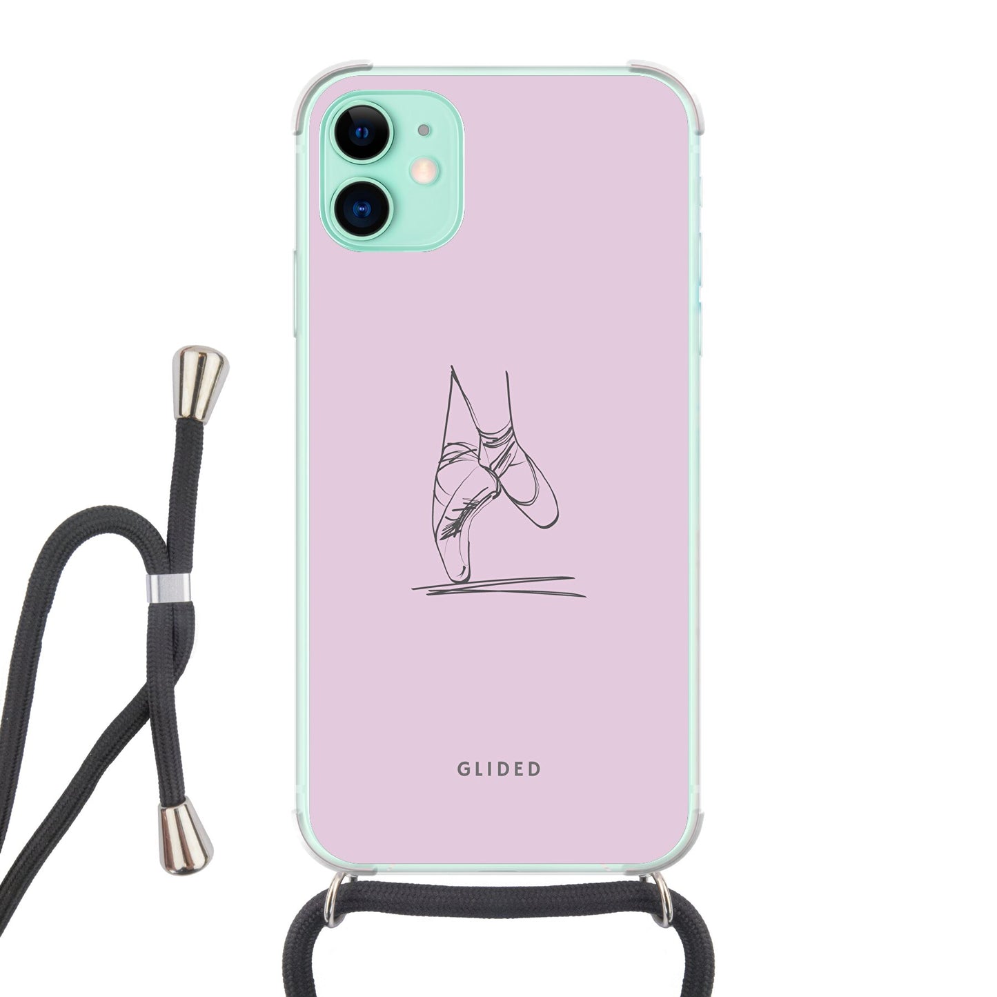 Pointe - iPhone 11 Handyhülle Crossbody case mit Band