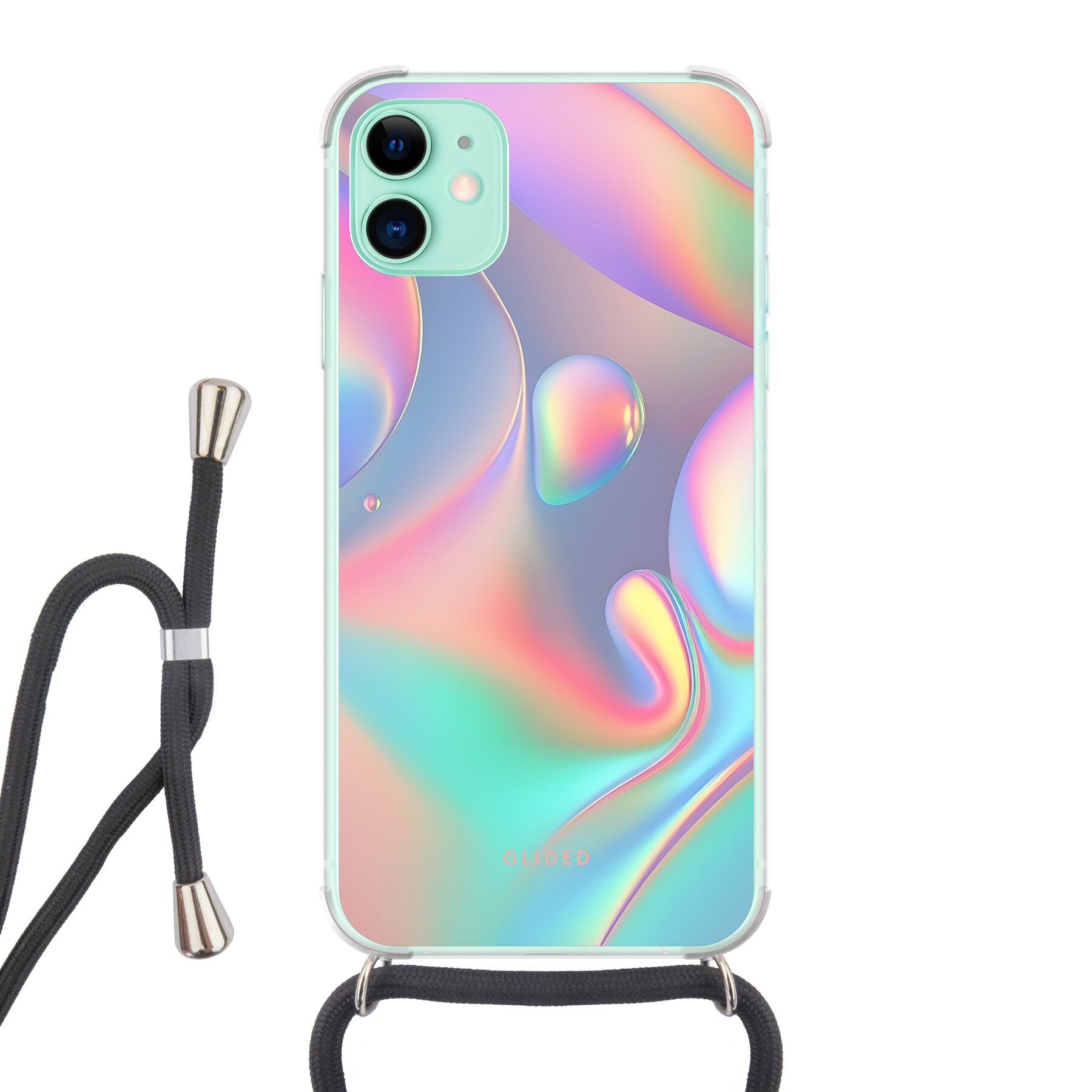 Holographic Aesthetic - iPhone 11 Handyhülle Crossbody case mit Band