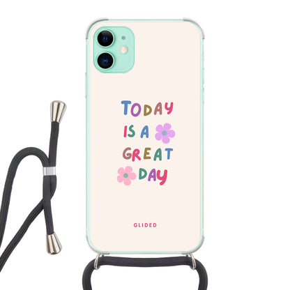 Great Day - iPhone 11 Handyhülle Crossbody case mit Band