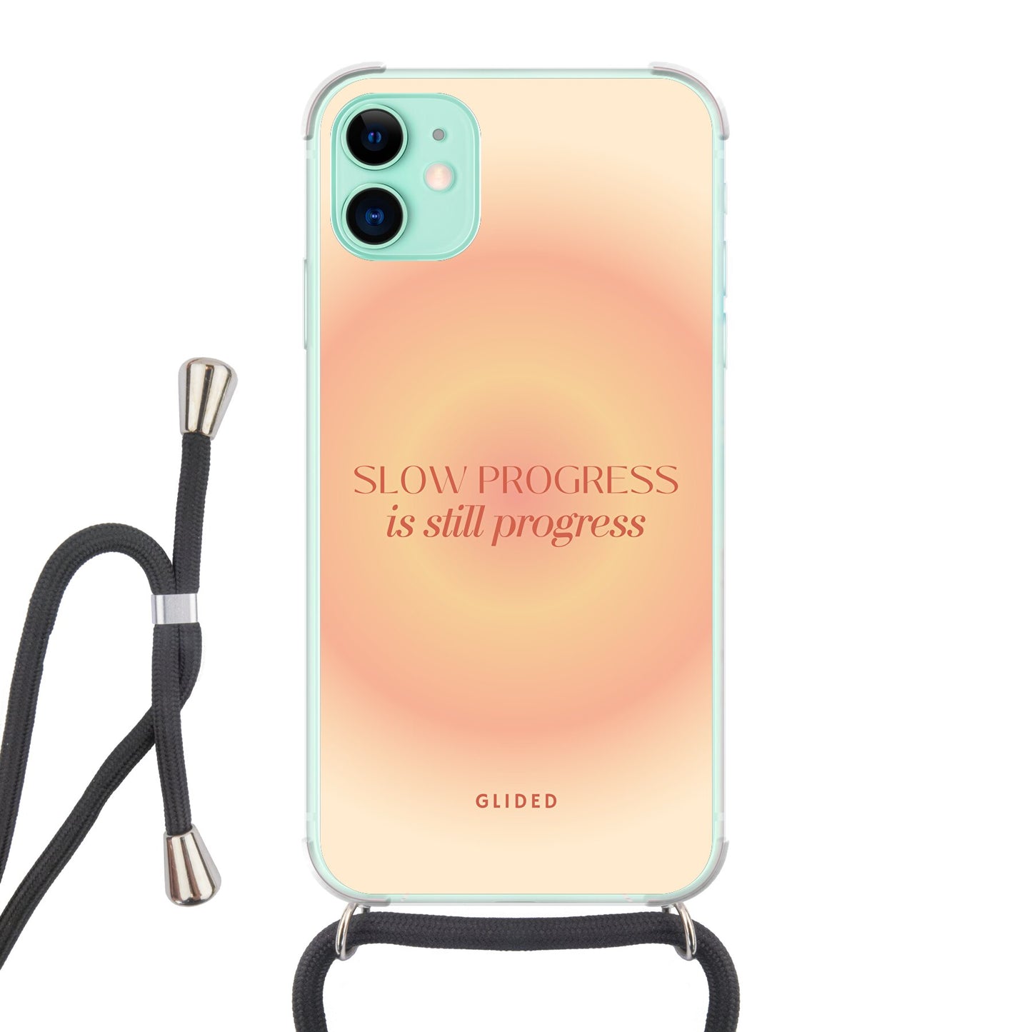 Progress - iPhone 11 Handyhülle Crossbody case mit Band