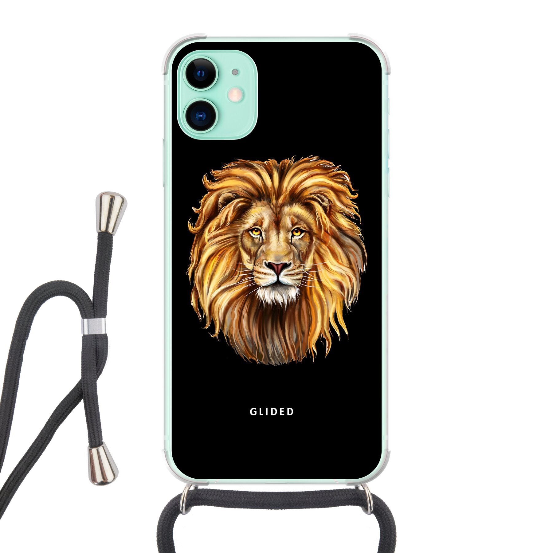 Lion Majesty - iPhone 11 - Crossbody case mit Band