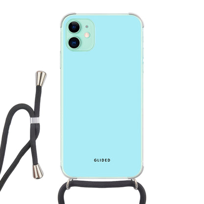 Turquoise Touch - iPhone 11 Handyhülle Crossbody case mit Band