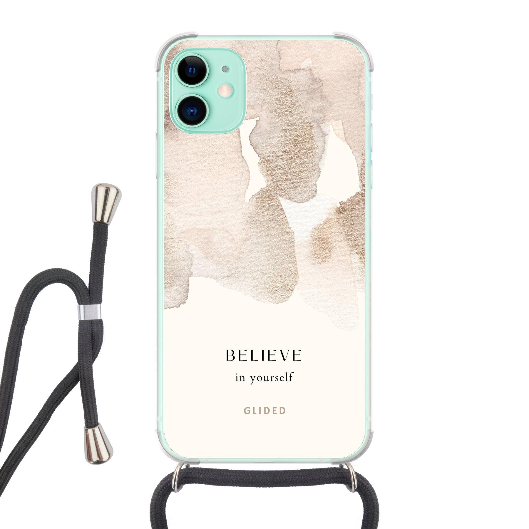 Believe in yourself - iPhone 11 Handyhülle Crossbody case mit Band