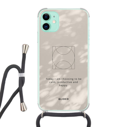 Affirmation - iPhone 11 Handyhülle Crossbody case mit Band