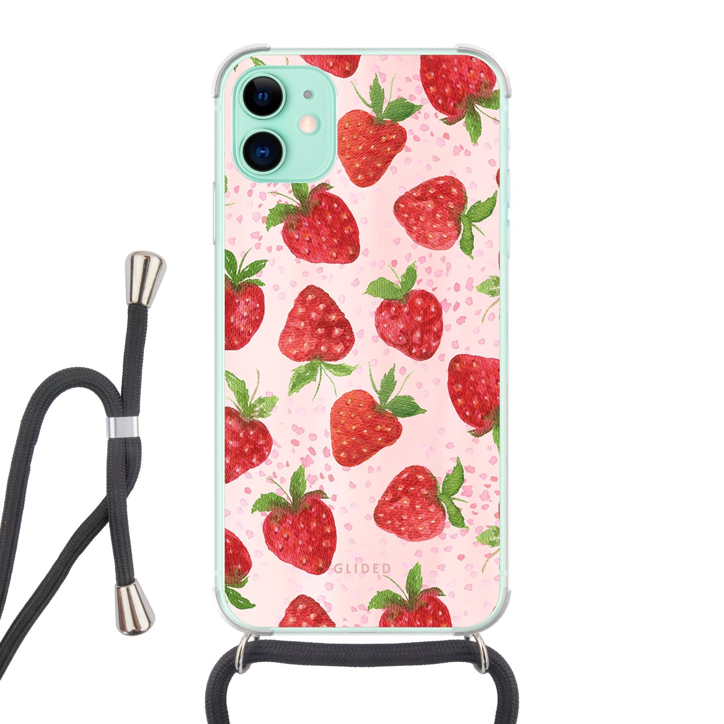 Strawberry Dream - iPhone 11 Handyhülle Crossbody case mit Band