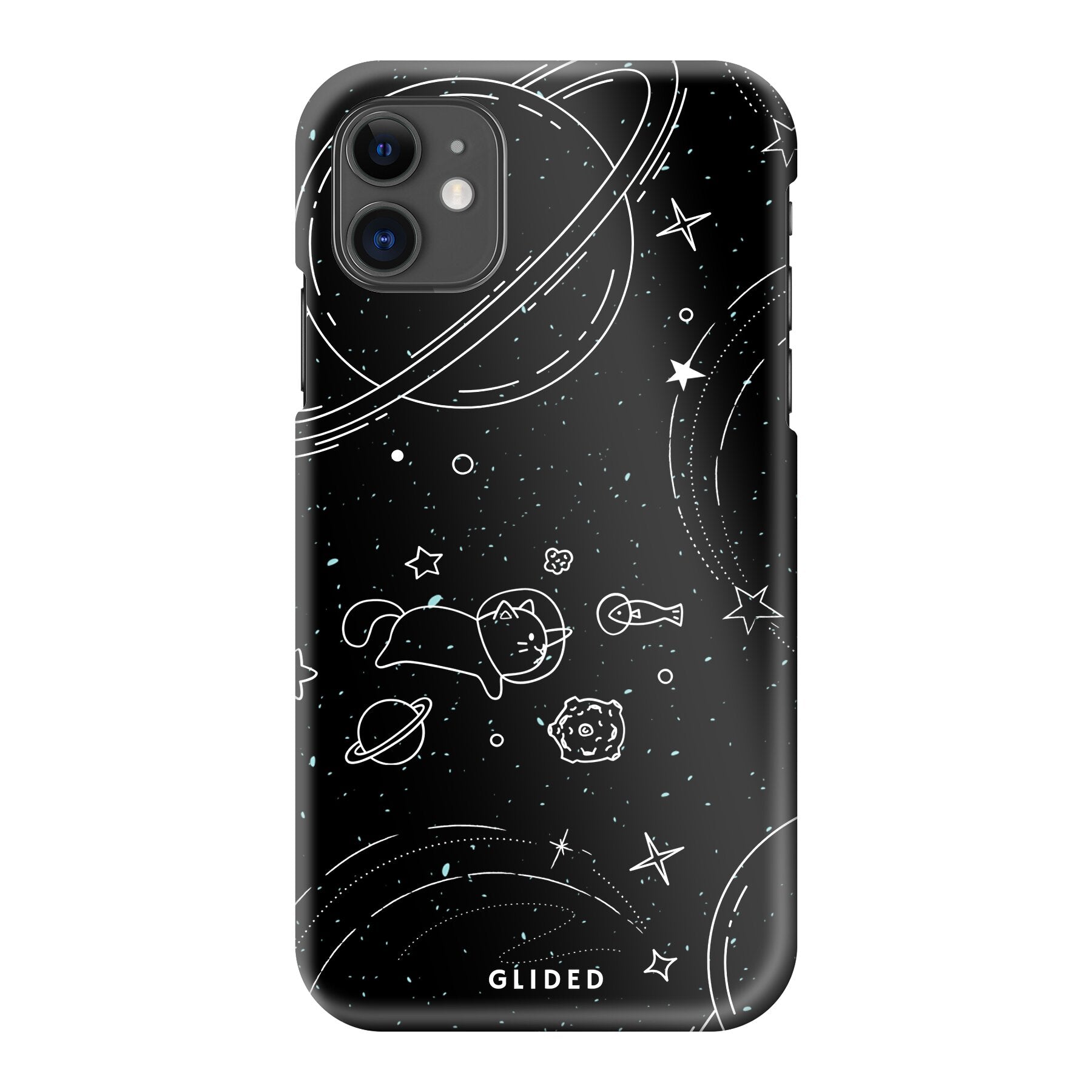 Cosmic Cat - iPhone 11 Handyhülle Hard Case