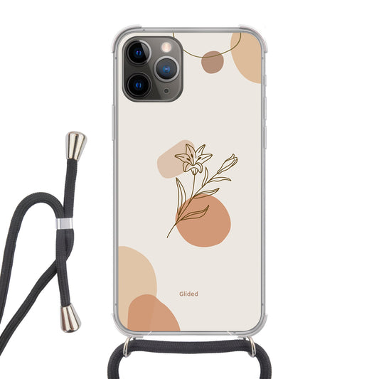 Flora - iPhone 11 Pro Handyhülle Crossbody case mit Band