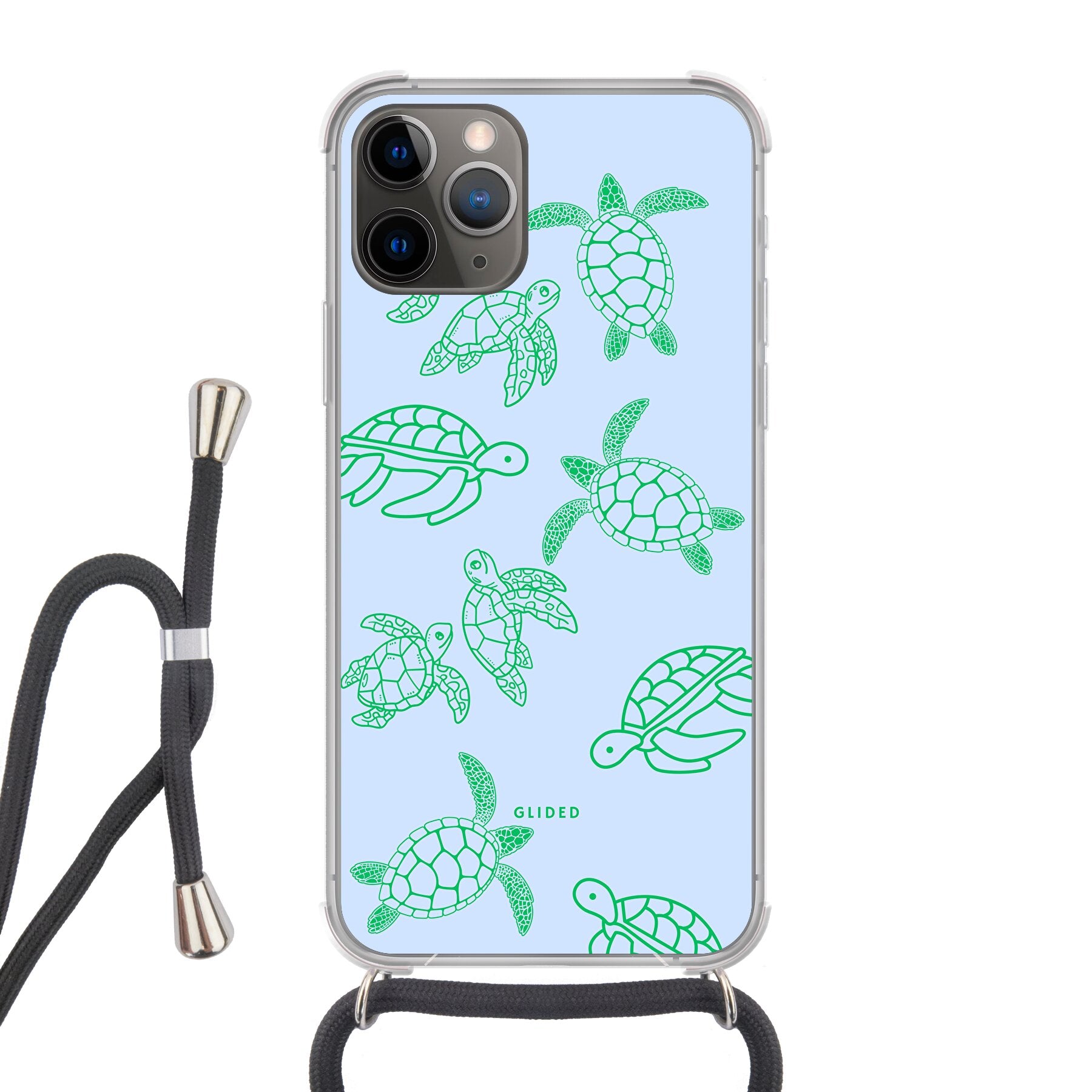 Turtly - iPhone 11 Pro Handyhülle Crossbody case mit Band