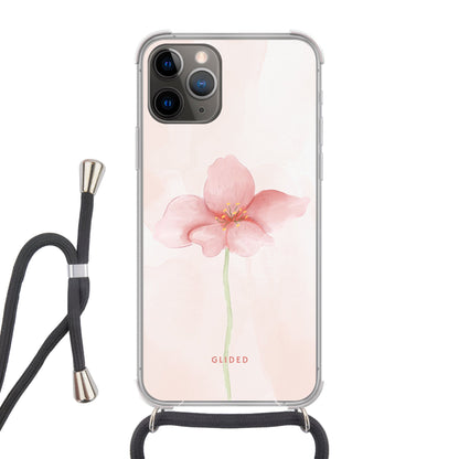 Pastel Flower - iPhone 11 Pro Handyhülle Crossbody case mit Band