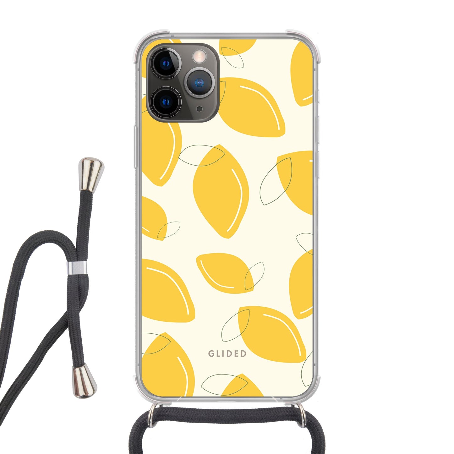 Abstract Lemon - iPhone 11 Pro - Crossbody case mit Band