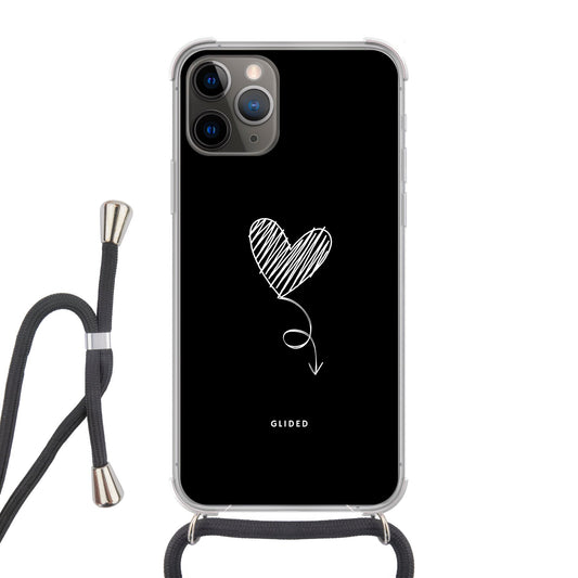 Dark Heart - iPhone 11 Pro Handyhülle Crossbody case mit Band