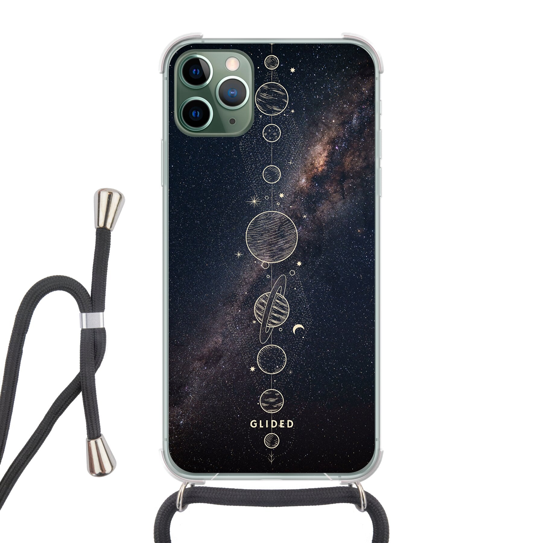 Planets - iPhone 11 Pro Max Handyhülle Crossbody case mit Band