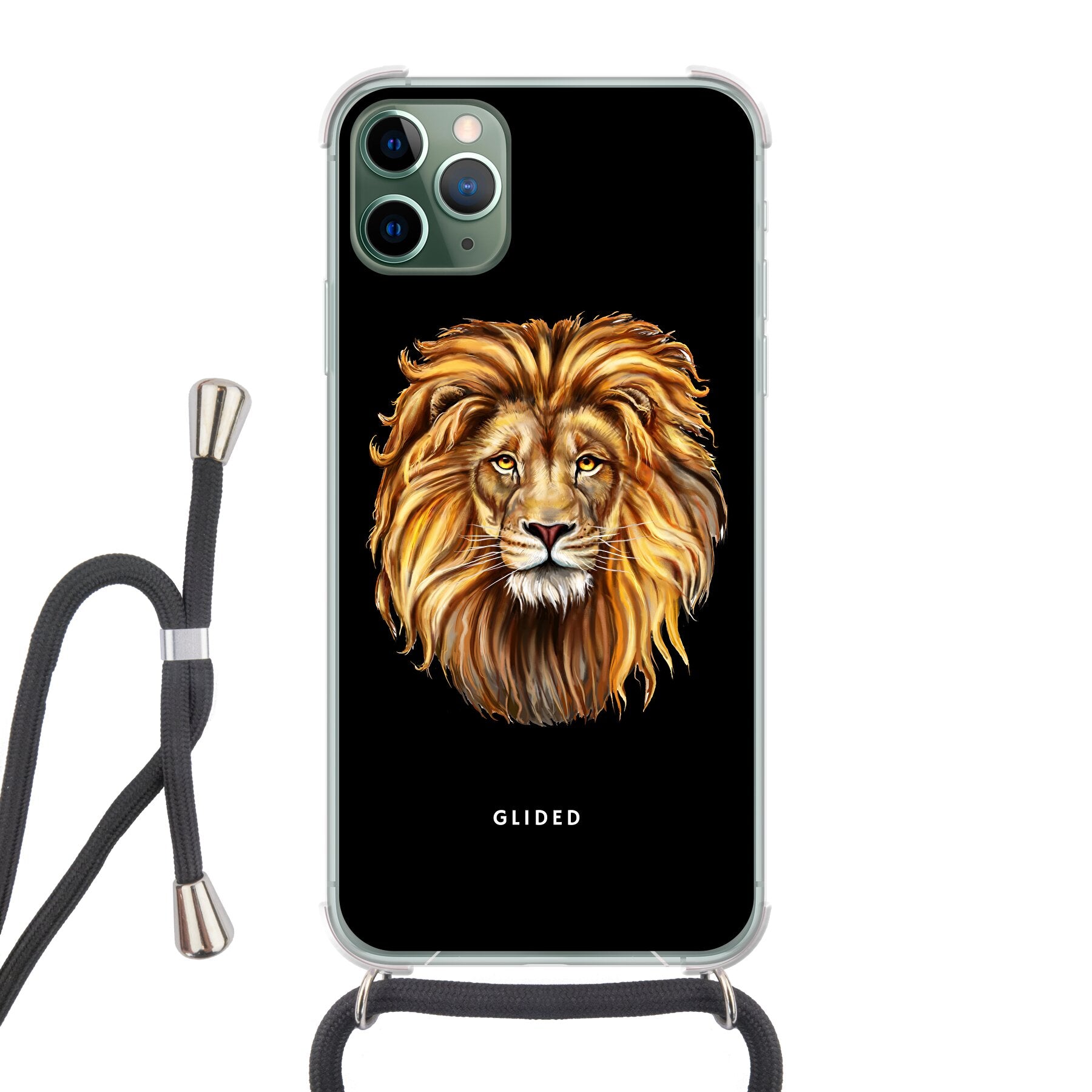 Lion Majesty - iPhone 11 Pro Max - Crossbody case mit Band