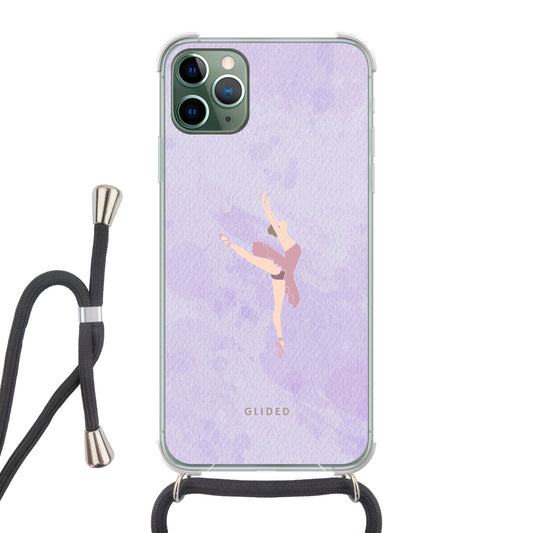 Lavender - iPhone 11 Pro Max Handyhülle Crossbody case mit Band