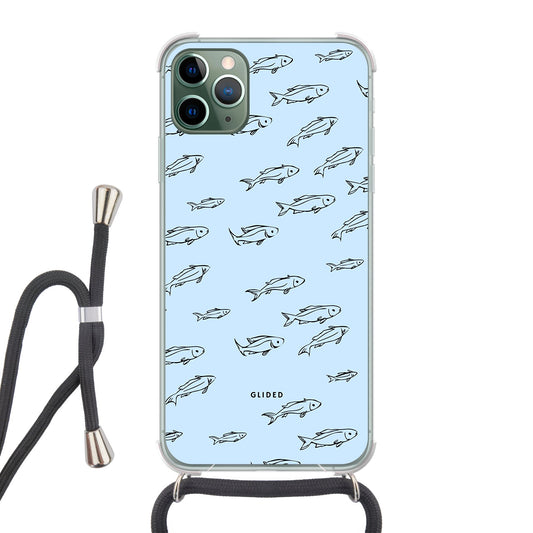 Fishy - iPhone 11 Pro Max Handyhülle Crossbody case mit Band