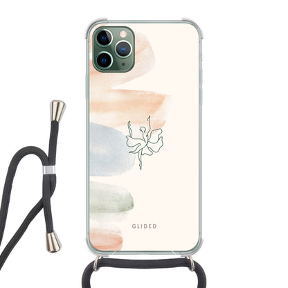 Aquarelle - iPhone 11 Pro Max Handyhülle Crossbody case mit Band