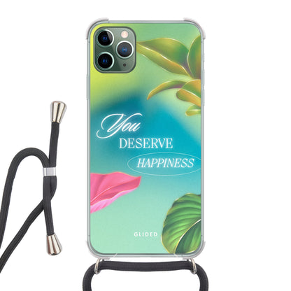 Happiness - iPhone 11 Pro Max - Crossbody case mit Band