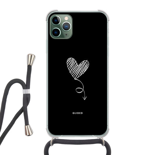 Dark Heart - iPhone 11 Pro Max Handyhülle Crossbody case mit Band