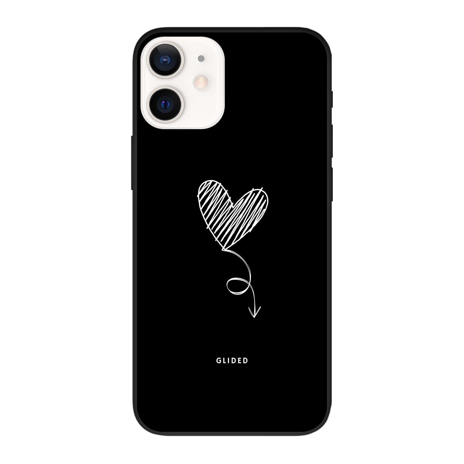Dark Heart - iPhone 12 Handyhülle Biologisch Abbaubar