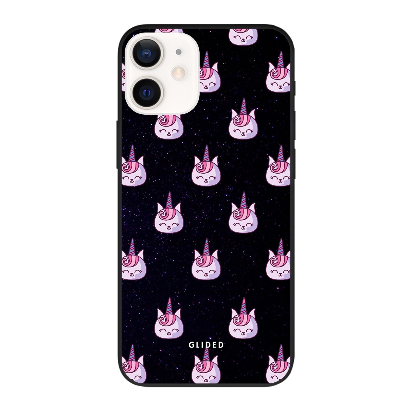 Unicorn Meow - iPhone 12 Handyhülle Biologisch Abbaubar