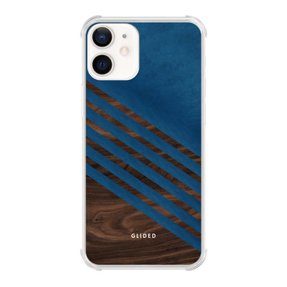 Blue Wood - iPhone 12 Handyhülle Bumper case