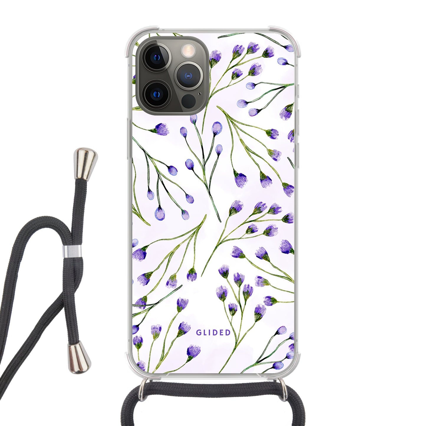 Violet Garden - iPhone 12 Handyhülle Crossbody case mit Band