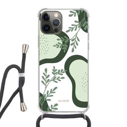 Avocado - iPhone 12 Handyhülle Crossbody case mit Band