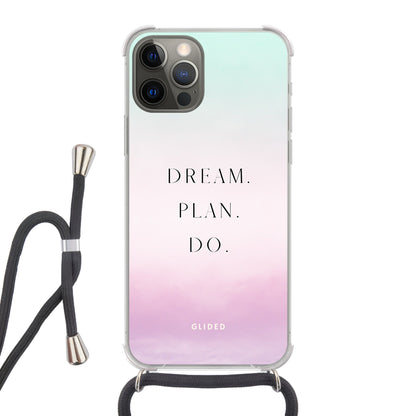 Dream - iPhone 12 Handyhülle Crossbody case mit Band