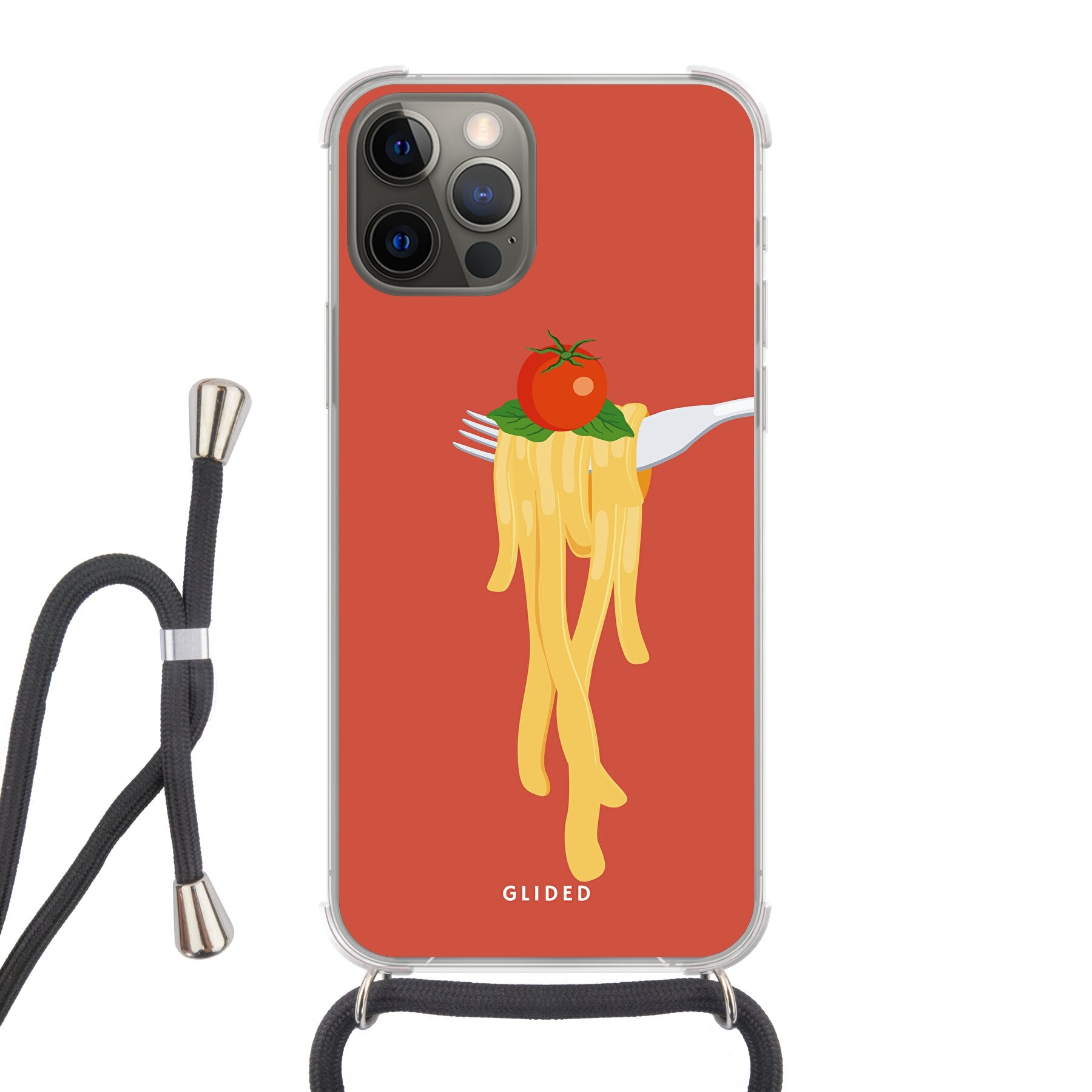 Pasta Paradise - iPhone 12 - Crossbody case mit Band