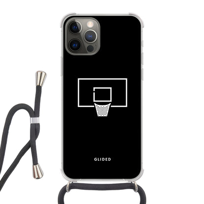 Basketball Fun - iPhone 12 Handyhülle Crossbody case mit Band