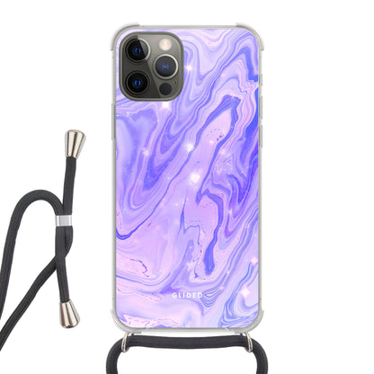 Purple Dream - iPhone 12 Handyhülle Crossbody case mit Band