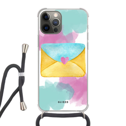 Envelope - iPhone 12 - Crossbody case mit Band