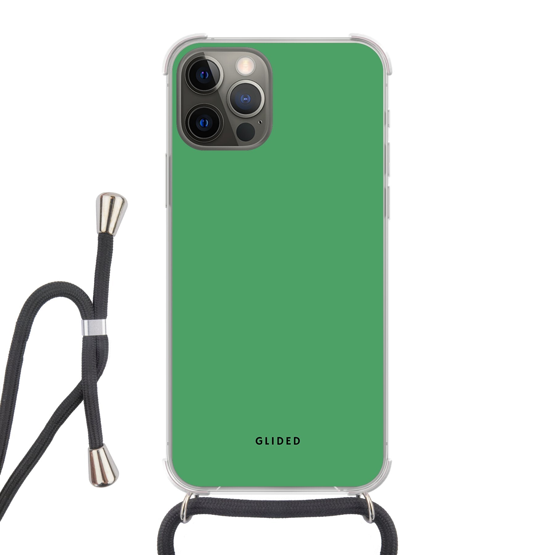 Green Elegance - iPhone 12 Handyhülle Crossbody case mit Band