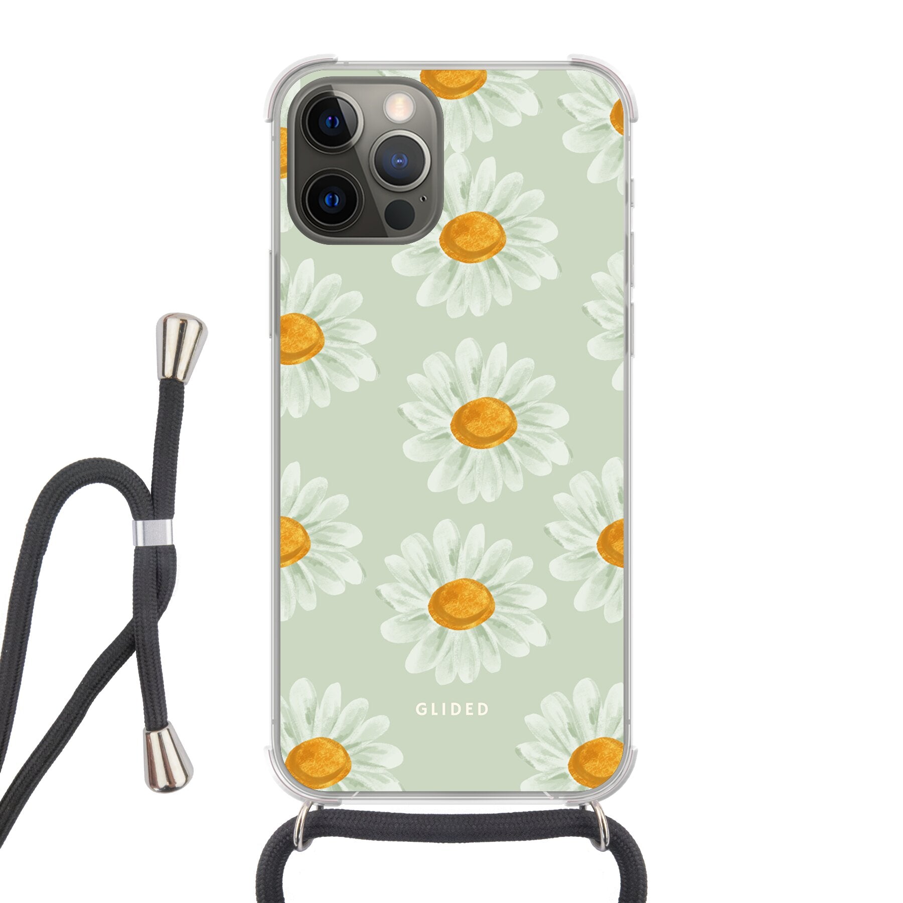 Daisy - iPhone 12 Handyhülle Crossbody case mit Band