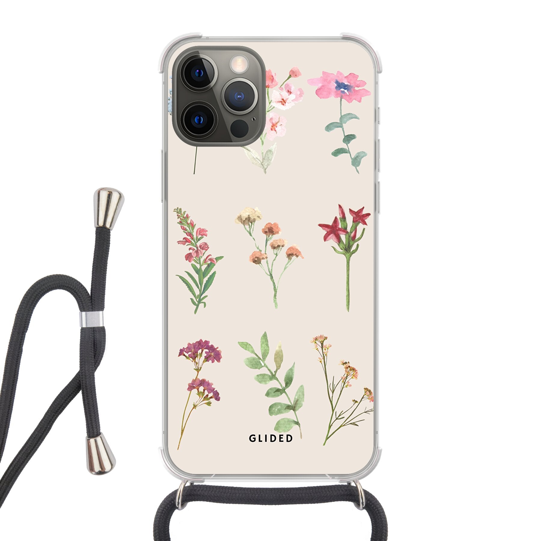 Botanical Garden - iPhone 12 Pro - Crossbody case mit Band