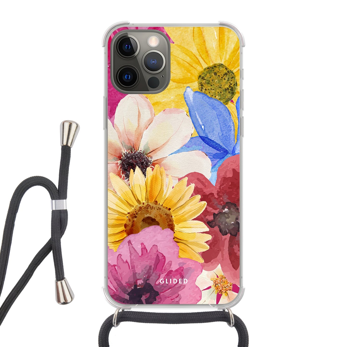 Bouquet - iPhone 12 Pro - Crossbody case mit Band