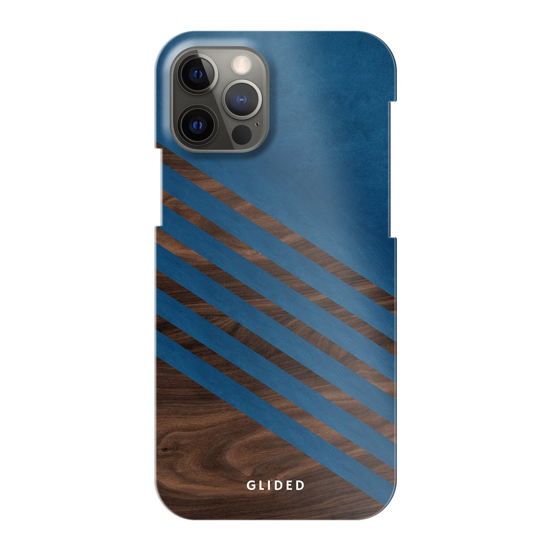 Blue Wood - iPhone 12 Pro Handyhülle Hard Case