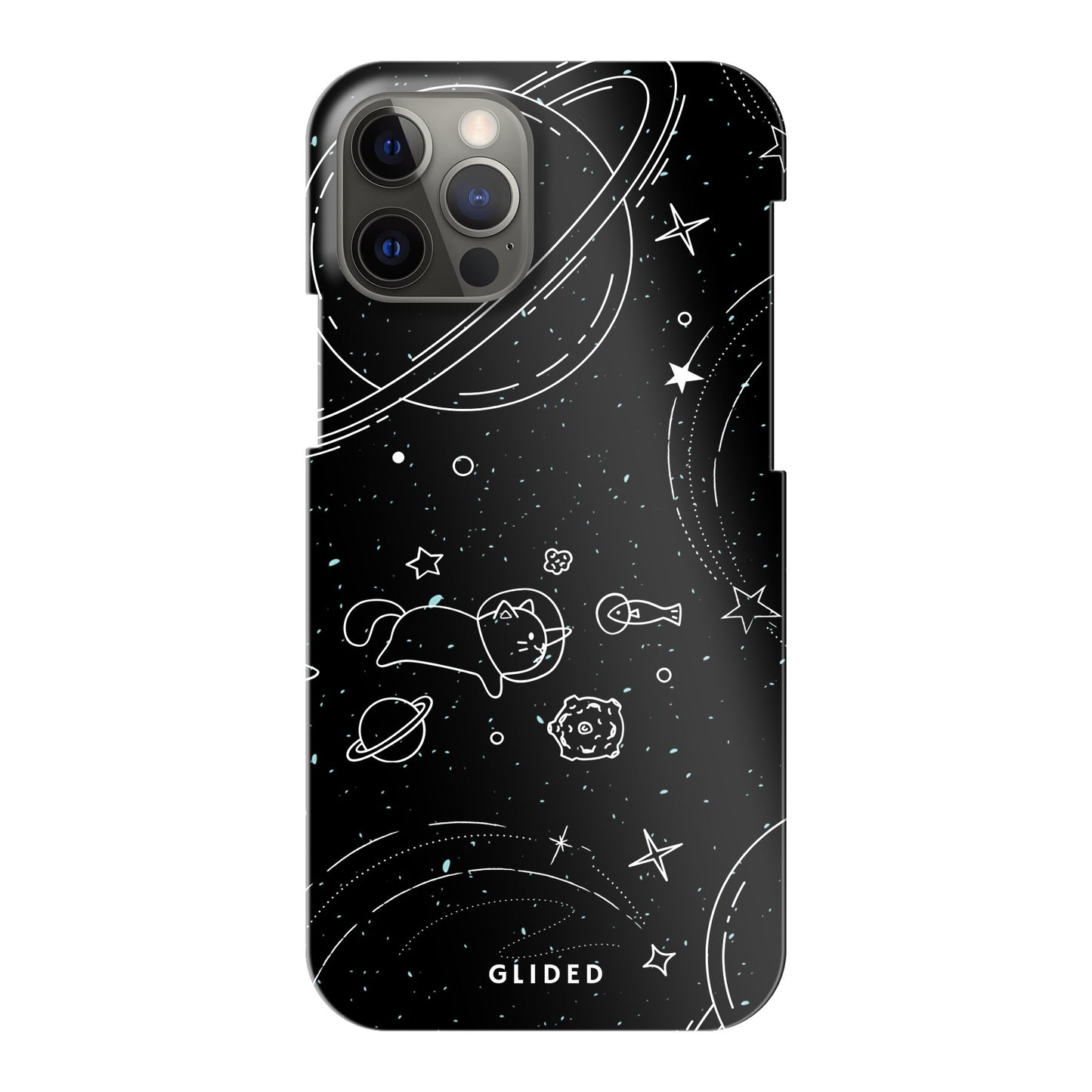 Cosmic Cat - iPhone 12 Pro Handyhülle Hard Case